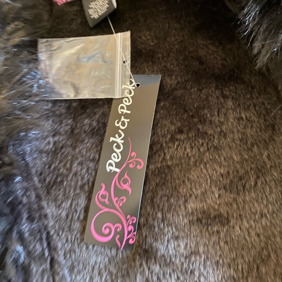 Dk Brown Peck & Peck Womens Coat - Picture 3 of 5